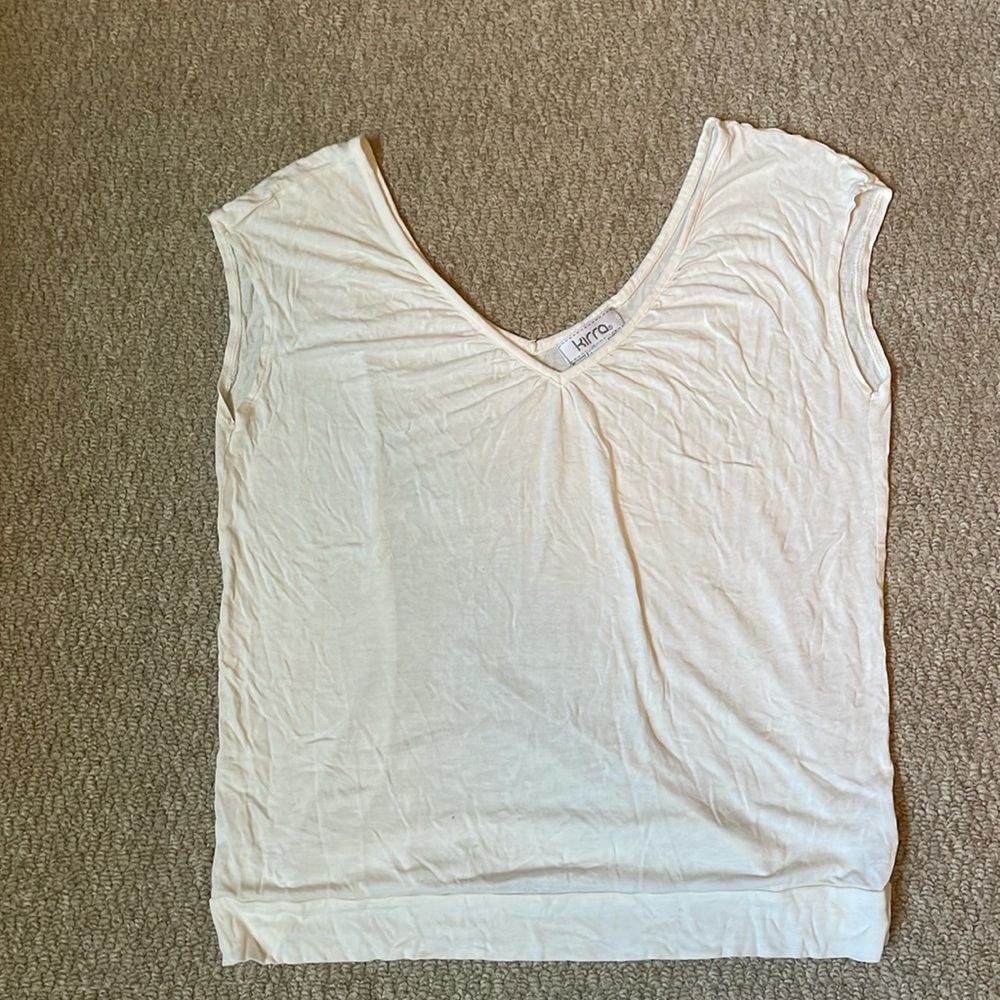 Kirra cream white tank top